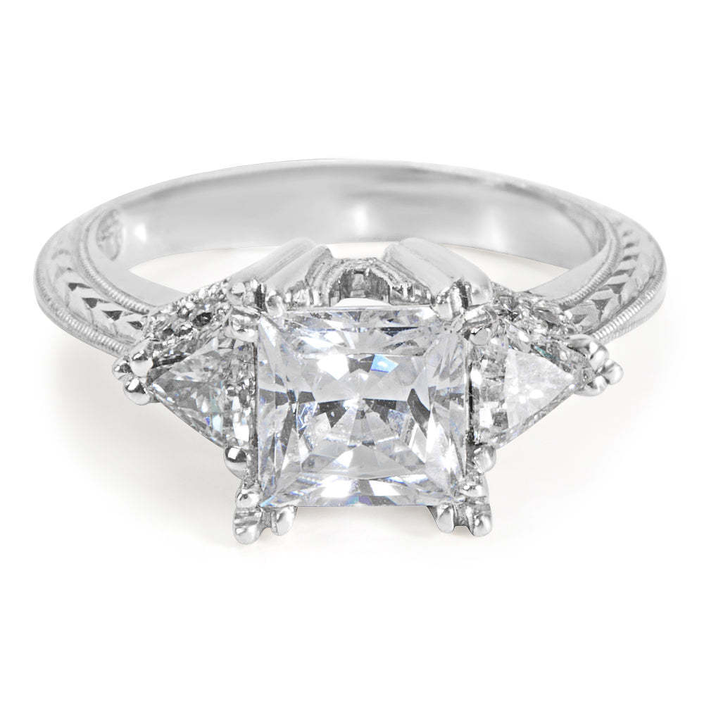 NEW Tacori Diamond Engagement Ring Setting in Platinum HT 2346 (0.65 CTW)
